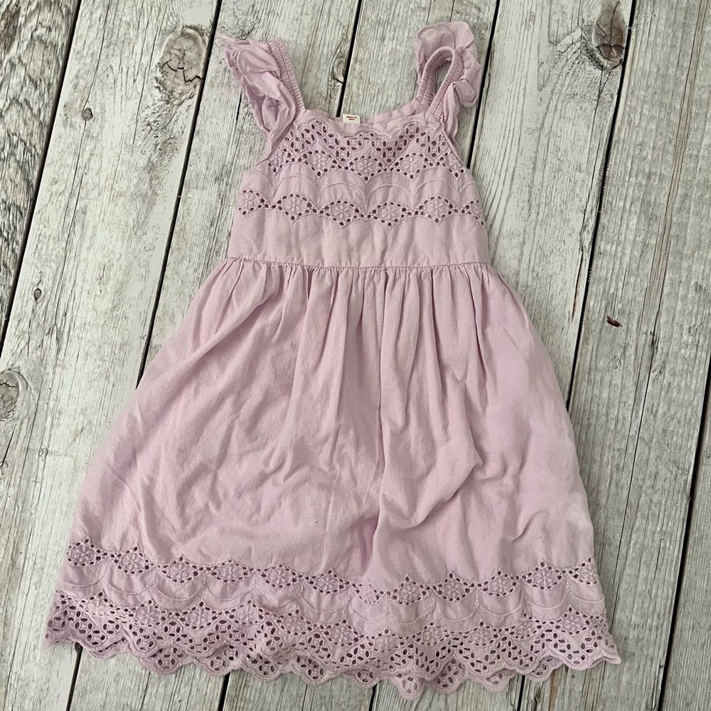 Girls Eyelet Cat & Jack Dress Size Small (6/6X)